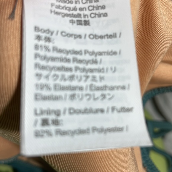 J Crew Ribbed Curved Waist Cheeky String Bikini Swim Bottom Green S (4-6) NWT - Picture 6 of 6